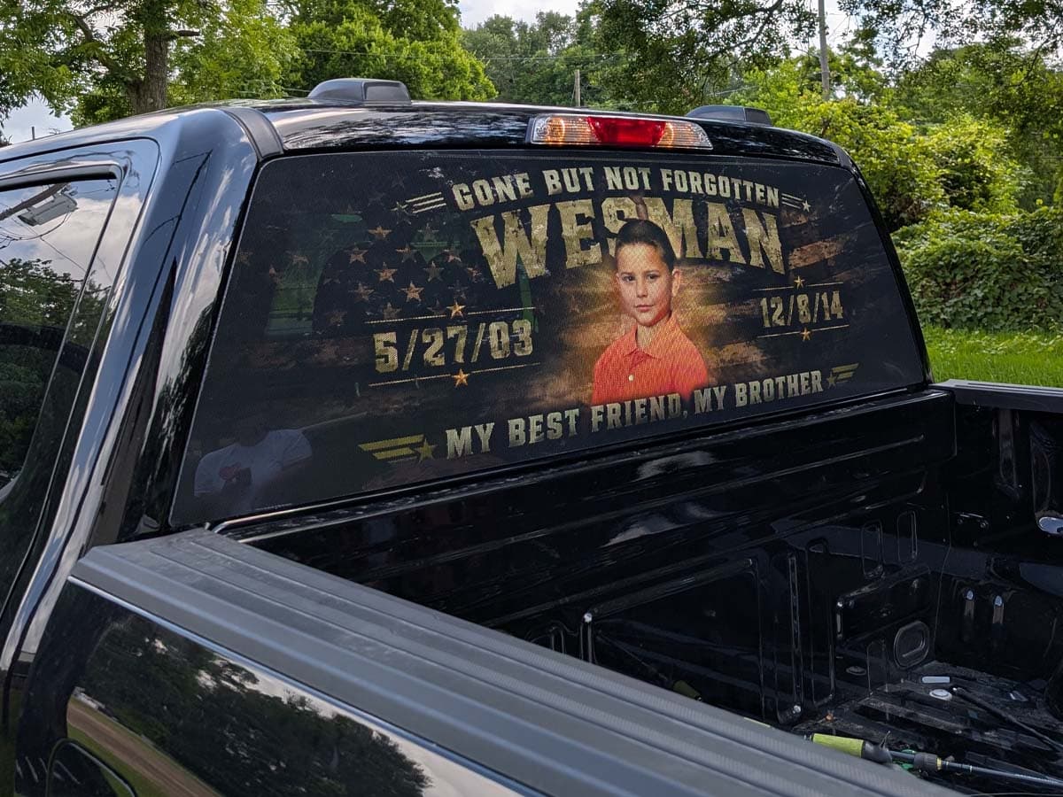 Custom vehicle decal for Jennifer Roebuck — Pixel & Panel