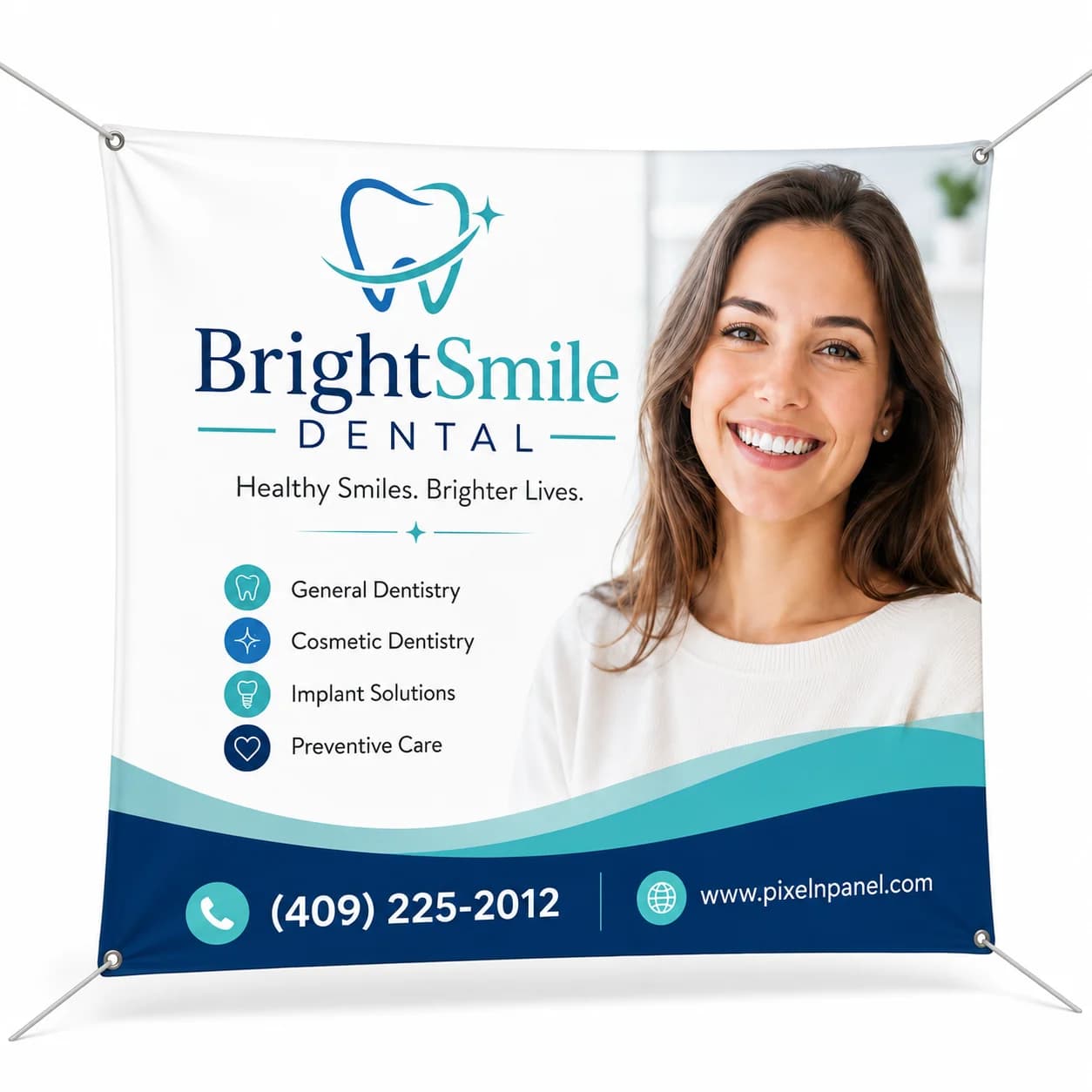 Tension fabric banner display with SEG frame for trade shows in Beaumont TX